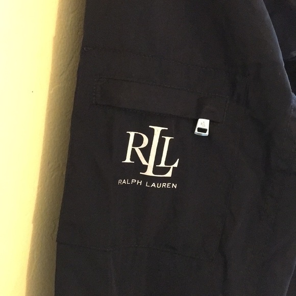 Navy Water Resistant Zip-Front Jacket with Hood - Picture 4 of 4